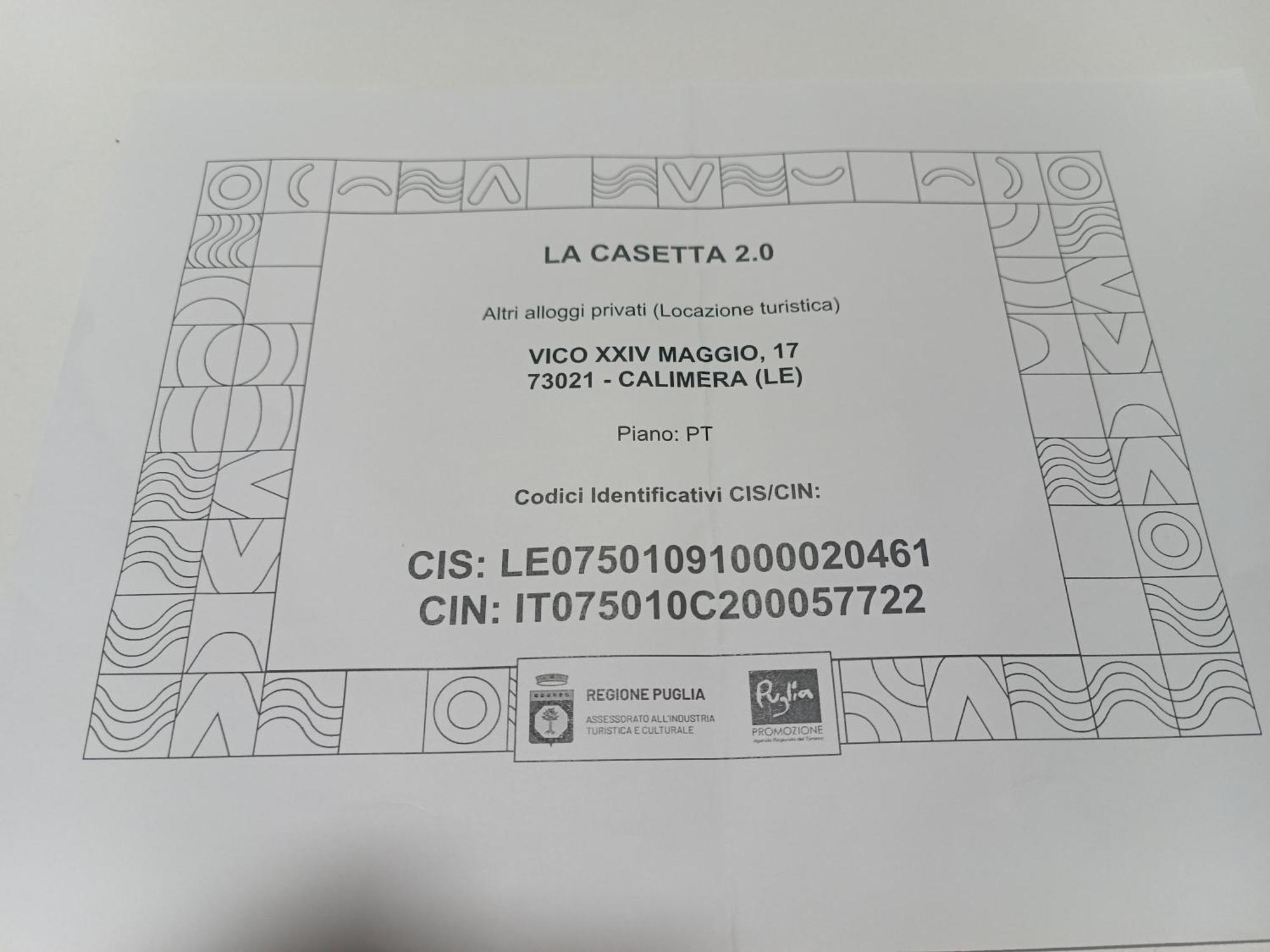 La Casetta 2.0 Calimera  Buitenkant foto